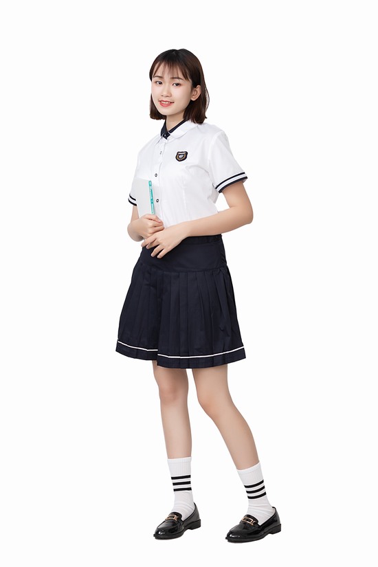 中学生夏季制服_南宁市统一中小学校服-南宁市赫学熊商贸有限责任公司